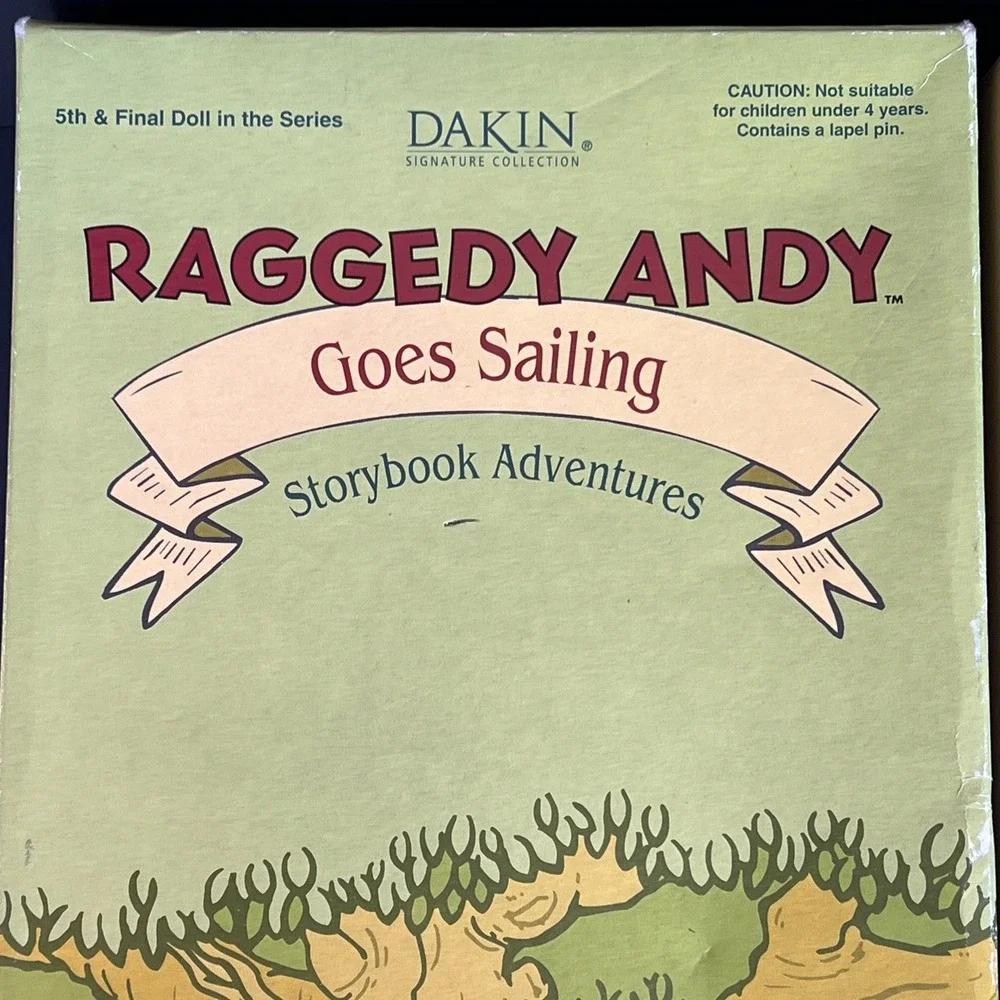 VTG Dakin Raggedy Andy Goes Sailing Doll 2001 LE 7500 #6819 NIB COA 15
